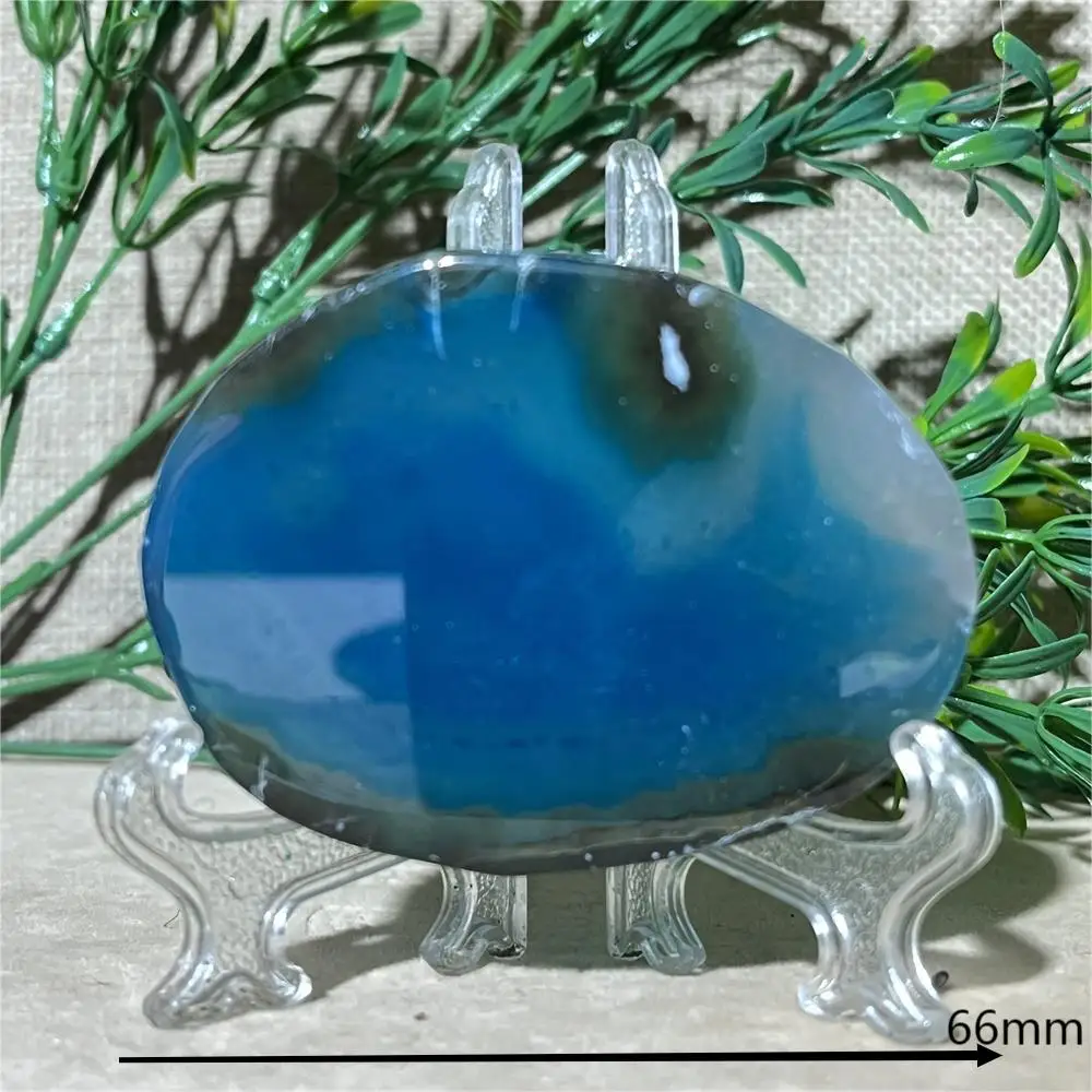 Crystal Natural Slab Agate Stone Quartz Geode Slice Mineral Coaster Polished Energy  Healing Reiki Home Decoration+Stand