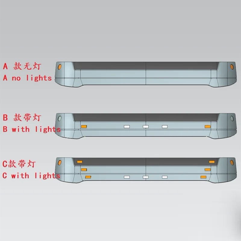 3D Printed Simulated Sun Visor for Tamiya 1/14 RC Truck for VOLVO FH16 56360 Accessories and Personal DIY Modified Cars