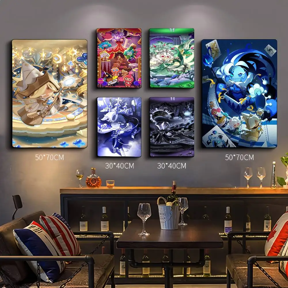 Game Cookie Run Kingdom klassische Vintage-Poster, HD-Qualität, Wandkunst, Retro-Poster für Zuhause, Zimmer, Wanddekoration