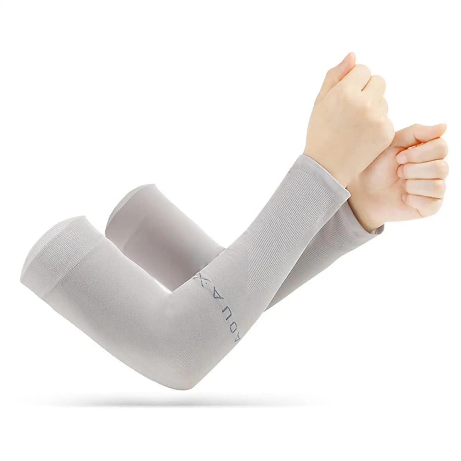 Ice Silk Arm Cover Arm Sleeves Woman Grey Summer Cycling Cooling Running Outdoor Sport Sunshade UV Protection Men Sleeve Arm