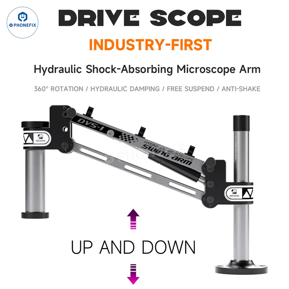 mecanicien-dvs-1-microscope-hydraulique-absorbant-les-chocs-support-de-bras-oscillant-levage-et-descente-flexibles-360-°-support-de-microscope-rotatif