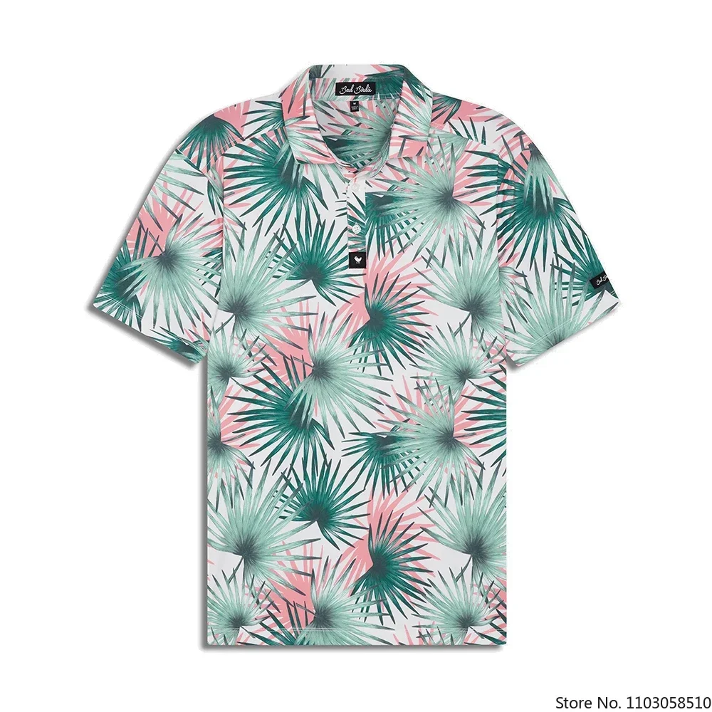 Men's Summer Quick Dry Print Luxury Polo Shirt Man Business Casual T Shirt Breathable Golf Sportwear Designer Tops for Male