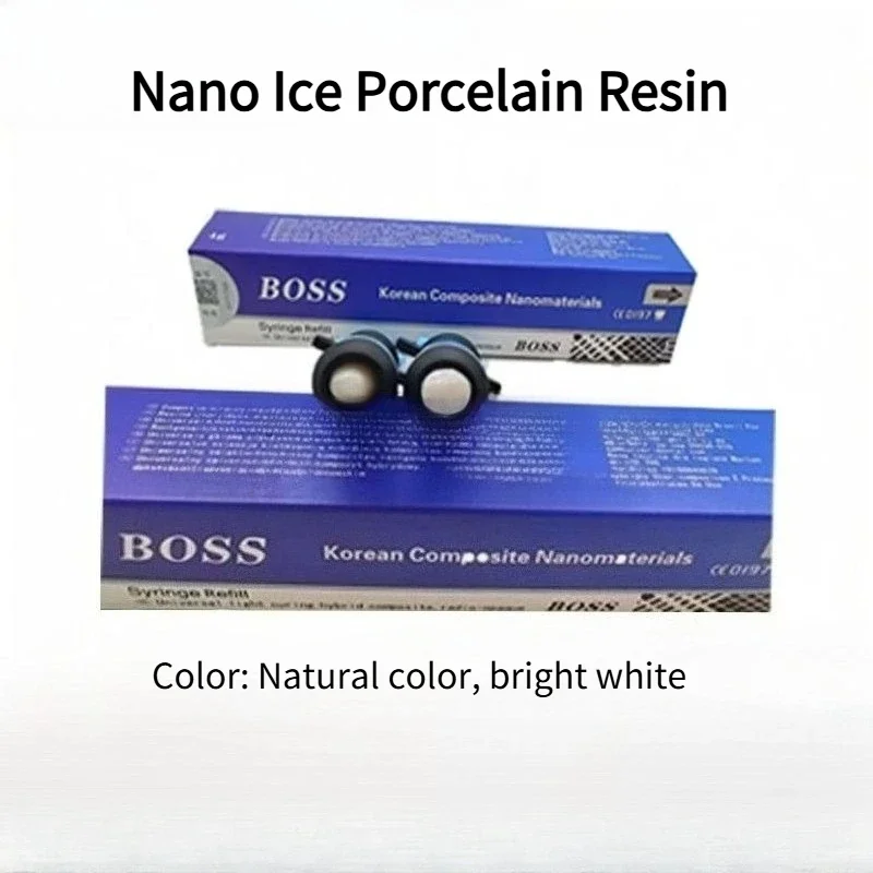 

Стоматологические косметические материалы BOSS Nano Ice Фарфоровая смола Светоотвержденная композитная смола, включая фарфоровый шпон Косметические зубы