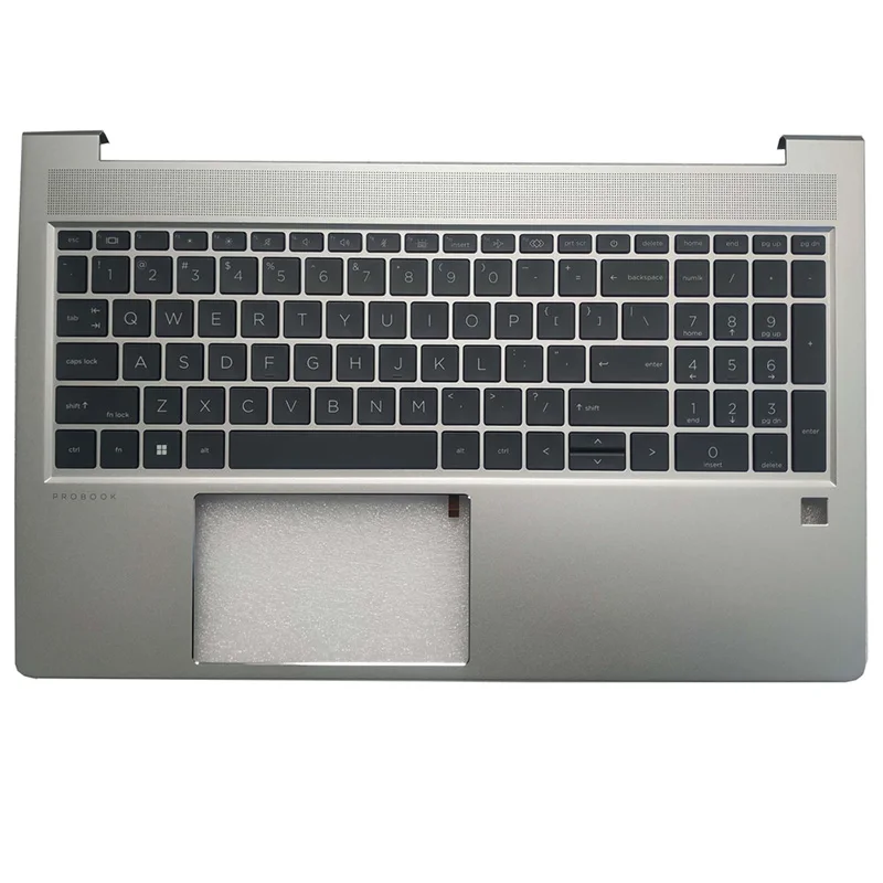 New Palmrest Top Cover Keyboard US Layout Backlight Backlit M22003-001 For HP ProBook 650 G8 Series Silver Color