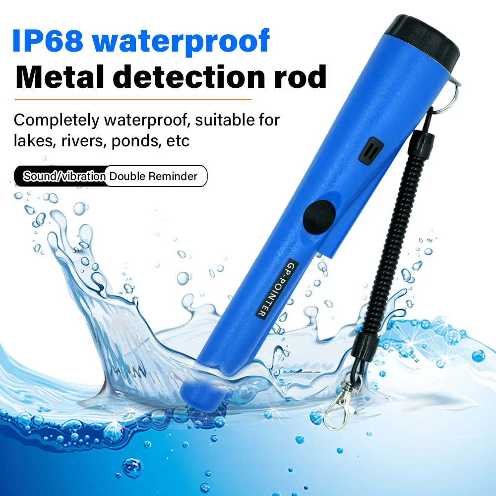 New 2026 Handheld Metal Detector GP Pointer Precise Positioning Treasure Hunt Waterproof Locator Pole LED Light