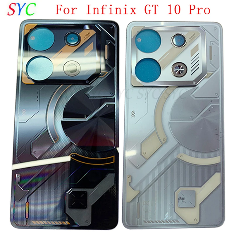 

Rear Door Battery Cover Housing Case For Infinix GT 10 Pro Back Cover with Camera Lens Logo Repair Parts