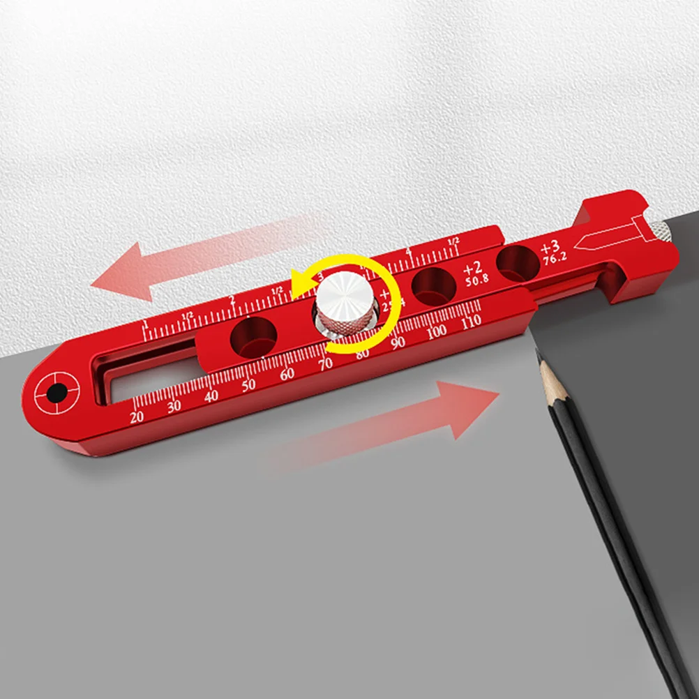 

1Pcs Woodworking Compasses Circular Drawing Tool Premium Adjustable Aluminum Alloy Marking Gauge for Accurate