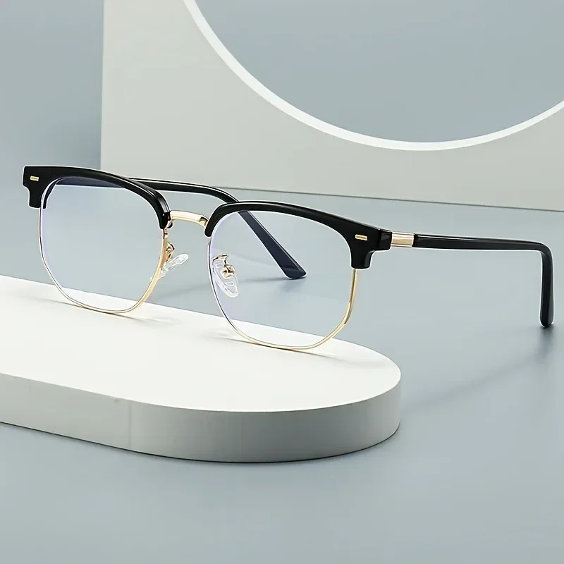 Retro Unisex Gold Frame Anti Blue Light Glasses