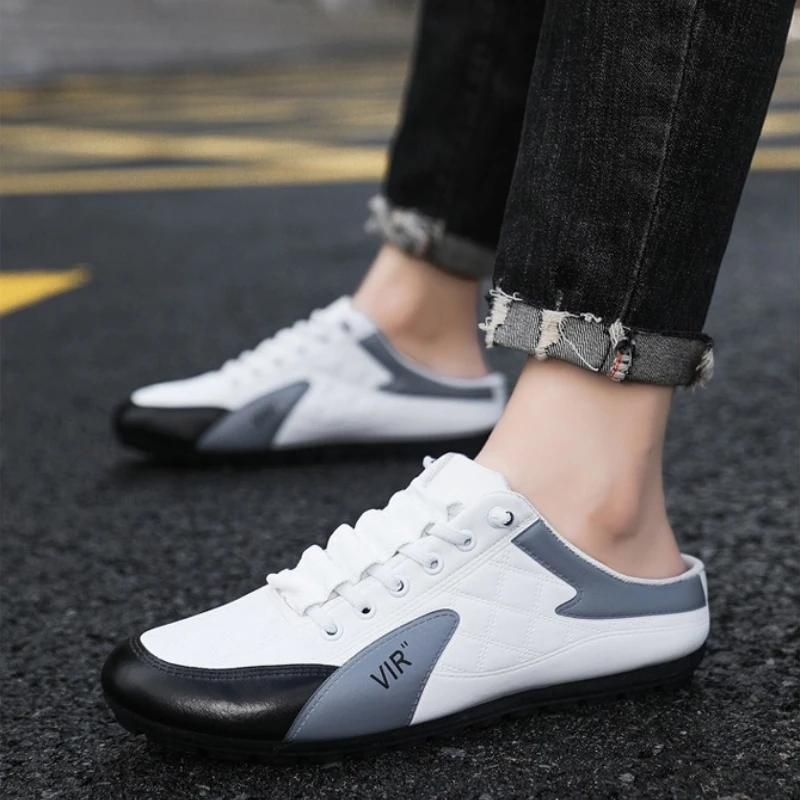 الكلاسيكية نصف النعال منخفضة أحذية مسطحة للرجال الراحة الرجال أحذية رياضية ربيع الخريف الذكور حذاء كاجوال تنفس Tenis Para Hombre