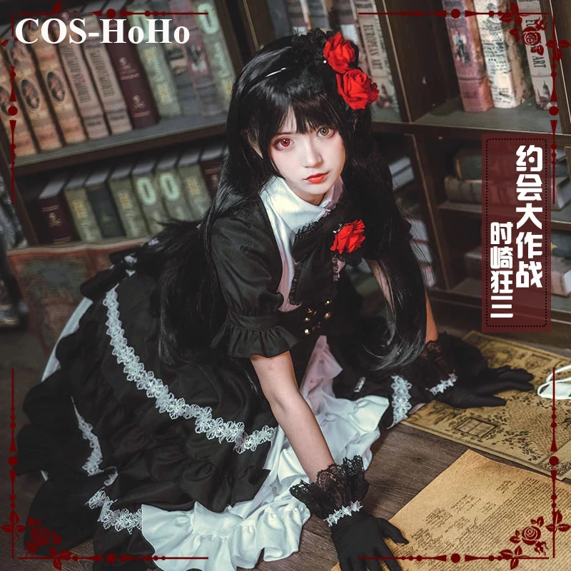 

COS-HoHo Anime Date A Live Tokisaki Kurumi Lolita Dress Sweet Lovely Uniform Cosplay Costume Halloween Party Outfit For Women