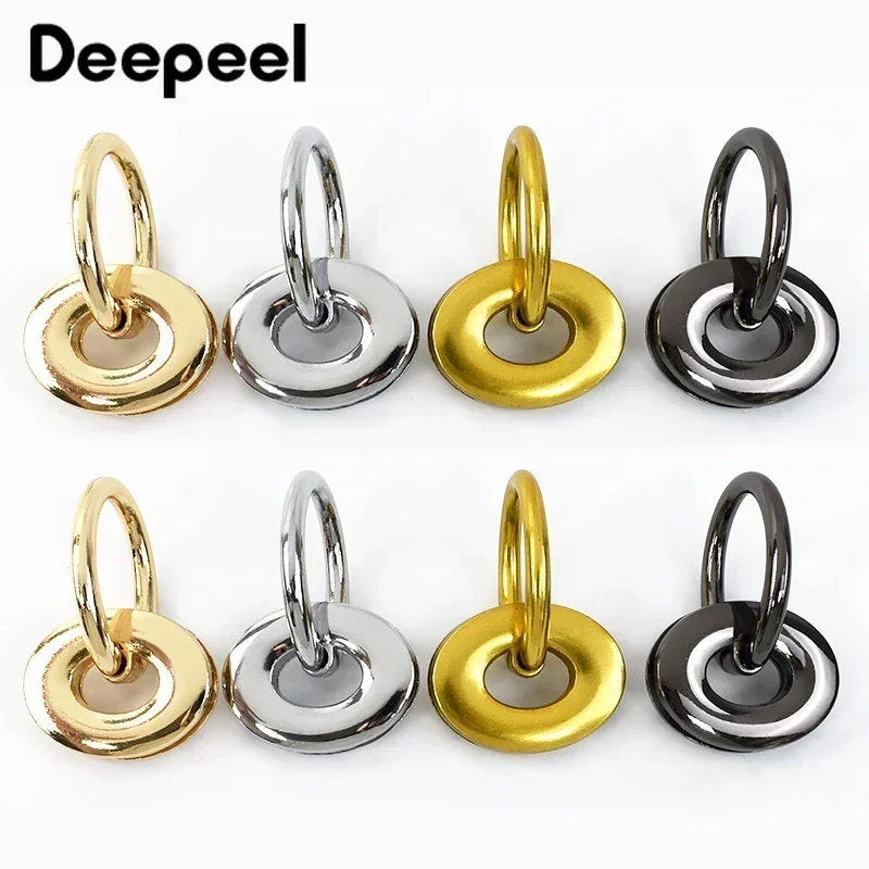 2/4/10Pcs Metal O Ring Bags Side Clasp Eyelet Buckle for Bag Strap Handbag Handle Connect Hooks DIY Leather Crafts Accessories