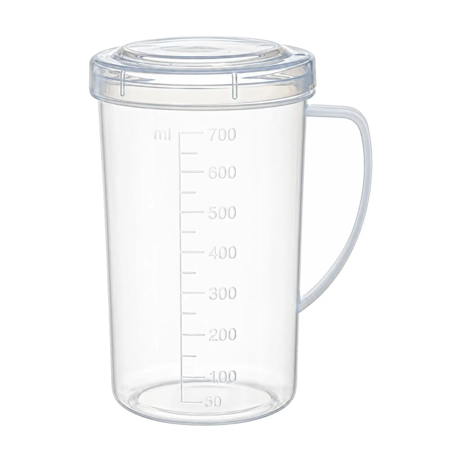 Microwave-Safe Measuring Cup with Lid Translucent Measuring Cup with Lid Clear Easy to Read Scale for Parents