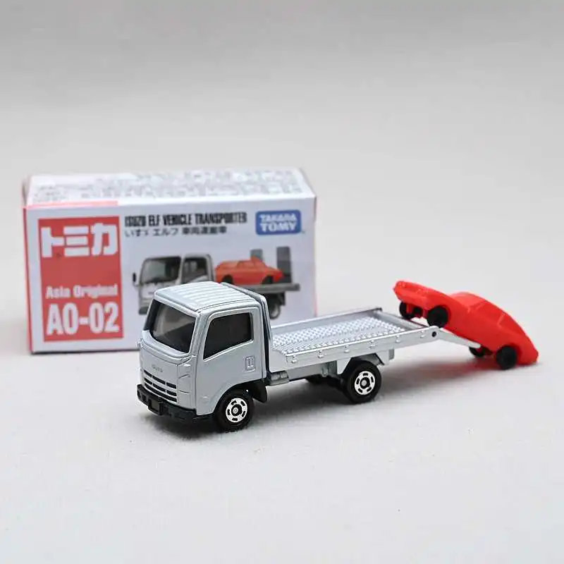 TAKARA TOMY Tomica Isuzu ELF Camion a pianale AO02 Modello di auto in lega Giocattolo regalo