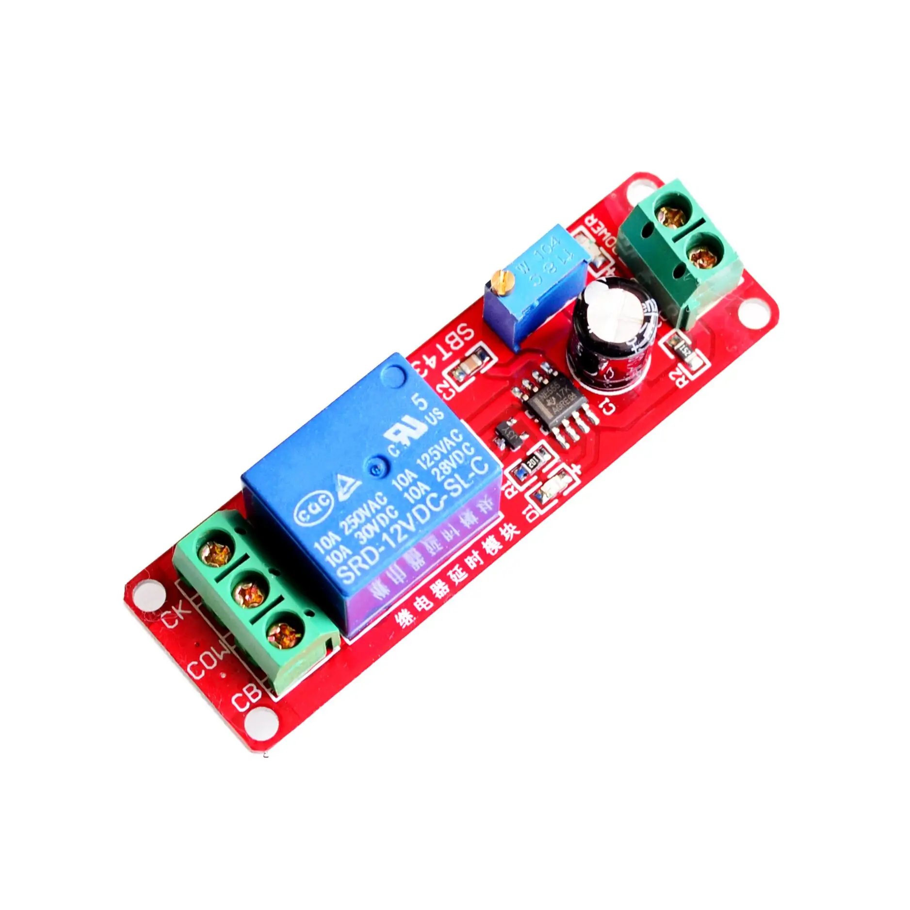 NE555 DK555 Timer Switch Adjustable Disconnect Module Time delay relay Module DC 12V Delay relay shield 0~10S