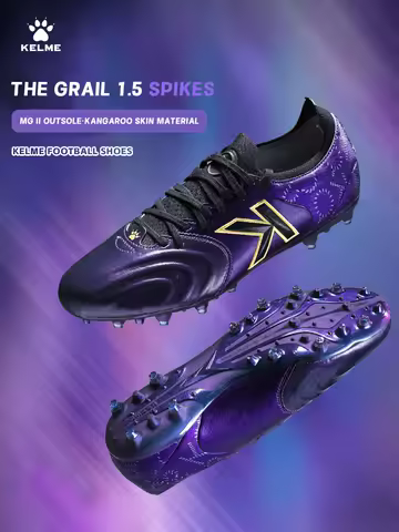 Kelme Kangaroo Leather Mg Soccer Shoes Professional Match Sports Football Shoes Outdoor Anti Slip Football Boots