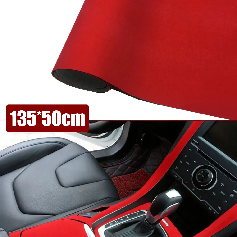 

Suede Vinyl Wrap Velvet Vinyl Wrap Film Car Wrapping Sheet Sticker Bubble Free for Car Wraps Vehicle Decal Console Computer Skin