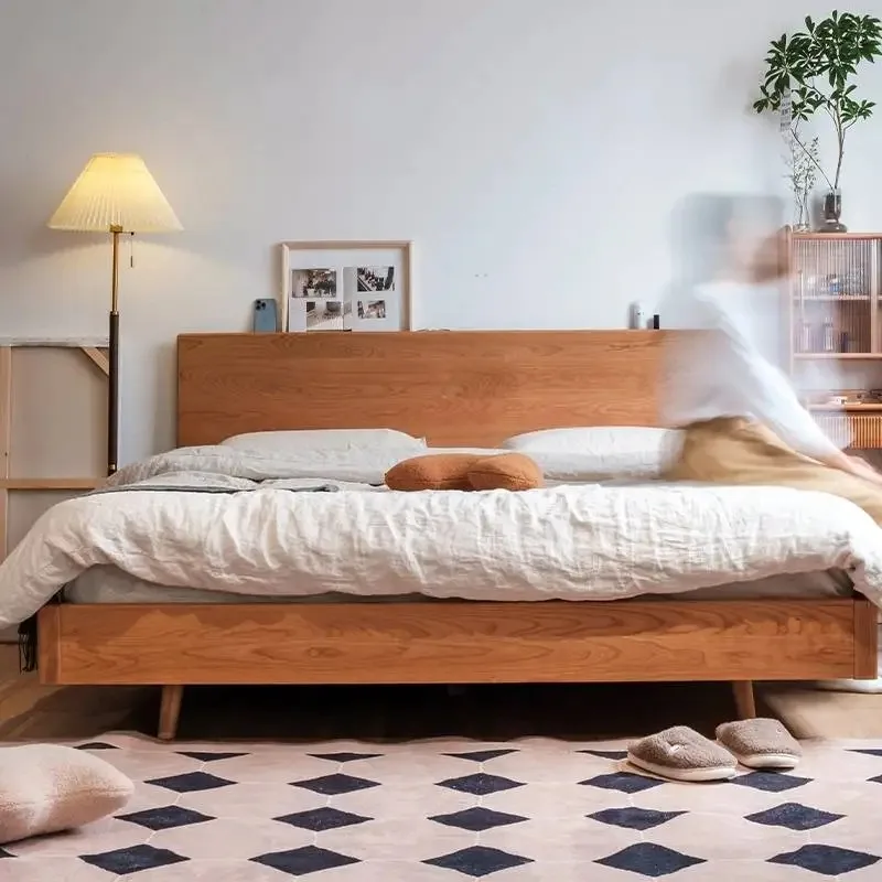 Princess Large Double Bed Decoration Adult Board Modern Wooden Bed Frames Queen Luxury Platform Letto Matrimoniale Furniture