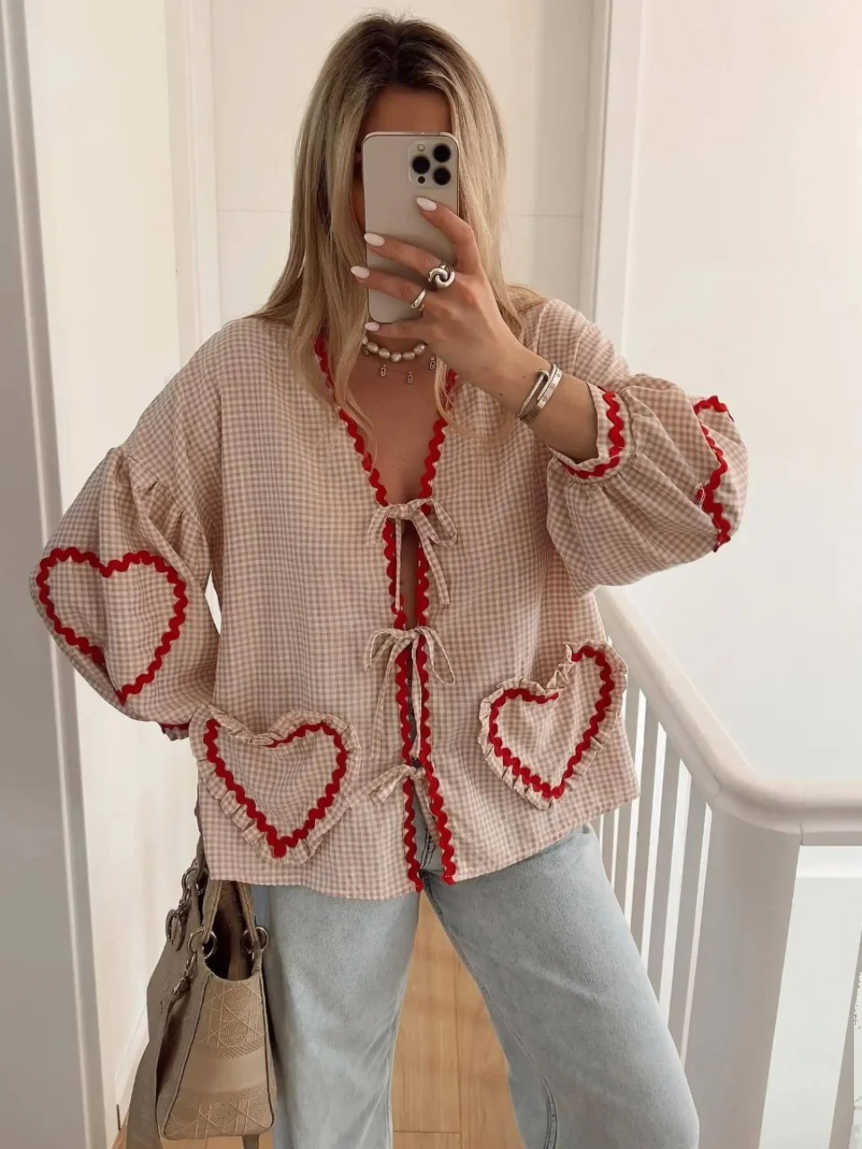 

Женский повседневный тканый пояс в клетку с сердечком Love, свободный крой, обычная длина, другой материал 00% повседневный клетчатый ремень для женщин