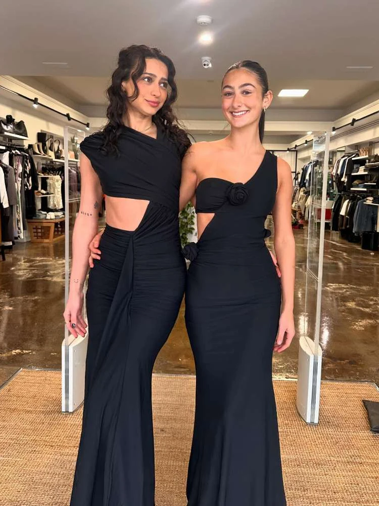 

Jusahy Spring Release Junior Ankle-Length Sexy High Street Dress K25D63016 Girl Solid Halter Slim Fit Backless Chest Wrap Robe