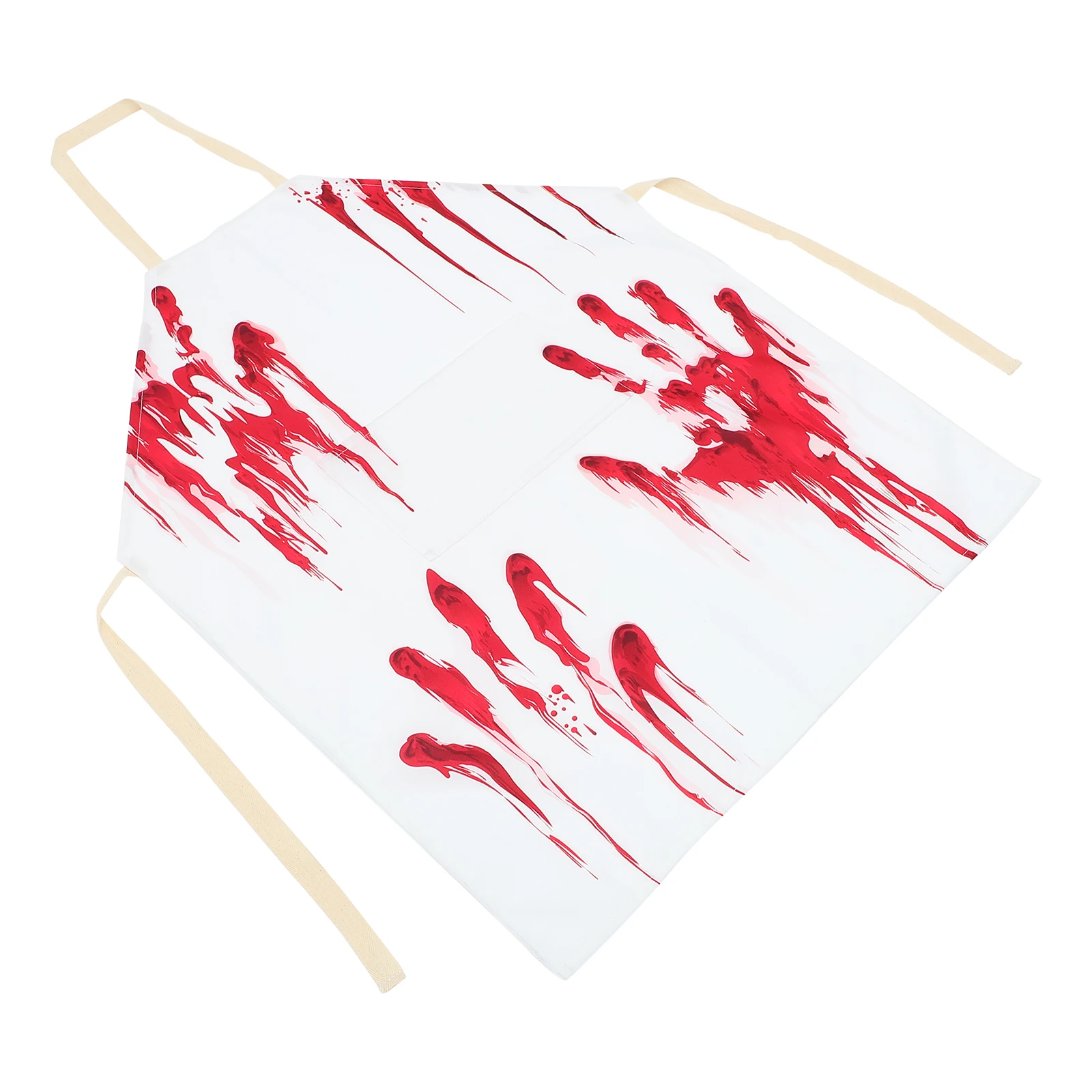 

Halloween Cosplay Apron Horror Office Decorations Oil Splash Bloody Stains Polyester