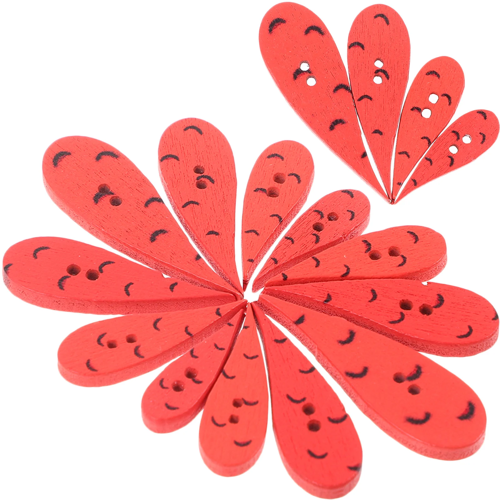 

200pcs Wooden Replacement For Clothing Sewing Sewing Accessories Buttons Coats Hats Crafts Garment Craft Buttons