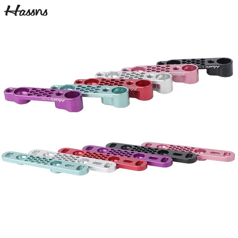 Adaptador de freno de disco para bicicleta HASSNS, soporte convertidor de freno de disco CNC para bicicleta de carretera, soporte de pinza de freno de titanio para rotor de 140 y 160 mm - Vista Detalle #02