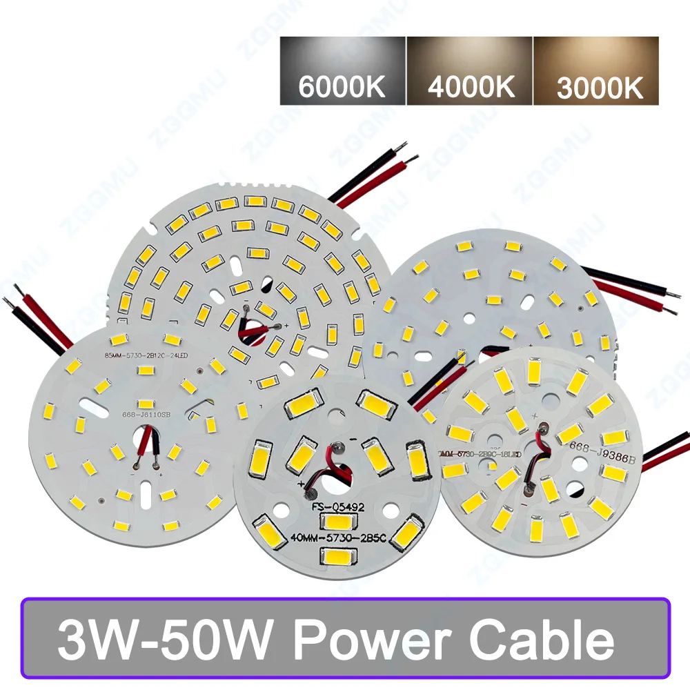 1 Stück LED 5 W 7 W 9 W 12 W 15 W 18 W 24 W SMD5730 PCB LED Licht Lampe Perlenplatine Aluminium Lampenplatine für LED-Birne