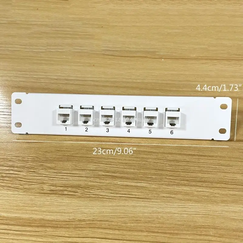 Miếng Dán Cường Lực 6 Cổng CAT6 10G Hỗ Trợ 1U Mạng Miếng Dán Cường Lực UTP 19Inch Wallmount Hay Rackmount Đấm Xuống chặn Cho Cat6