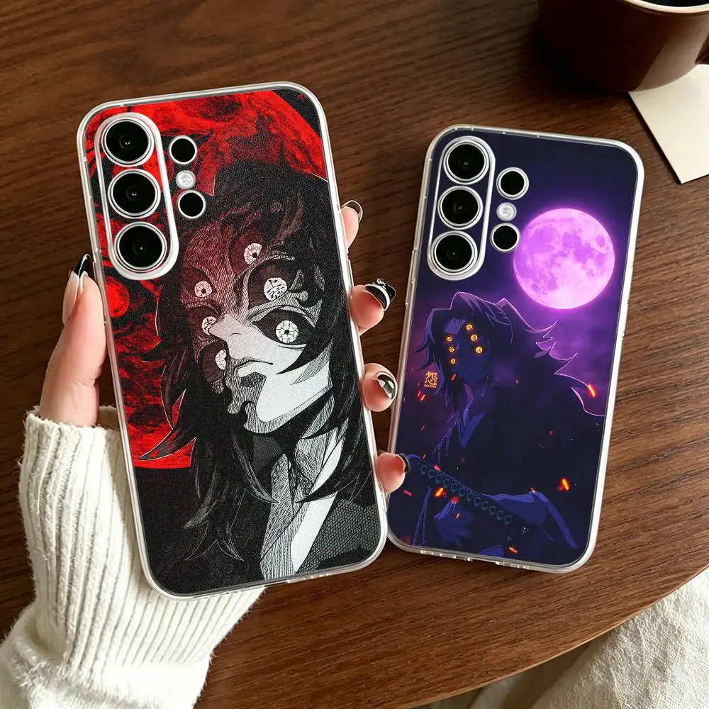 Demon Slayer Epic Anime Kokushibo Phone Case For Samsung S25+,S24,S21,S22,S23,S30,Ultra,S20,Plus,Fe Transparent Cover
