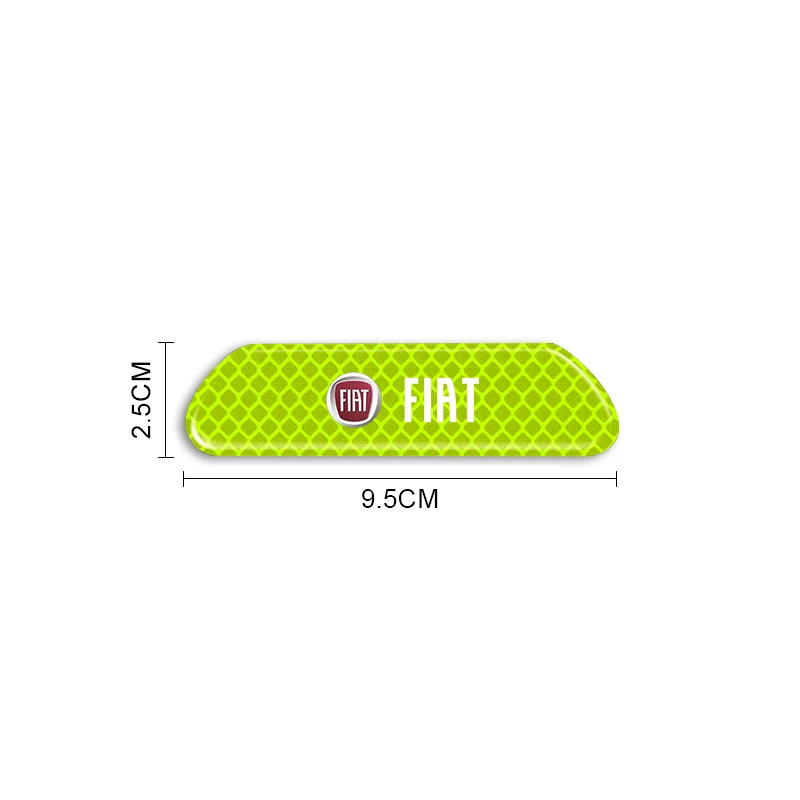 4pcs Car Door Reflective Strips Security Warning Stickers For Fiat 500 Punto 124 125 500 Bravo Stilo Panda Abarth Tipo Viaggio
