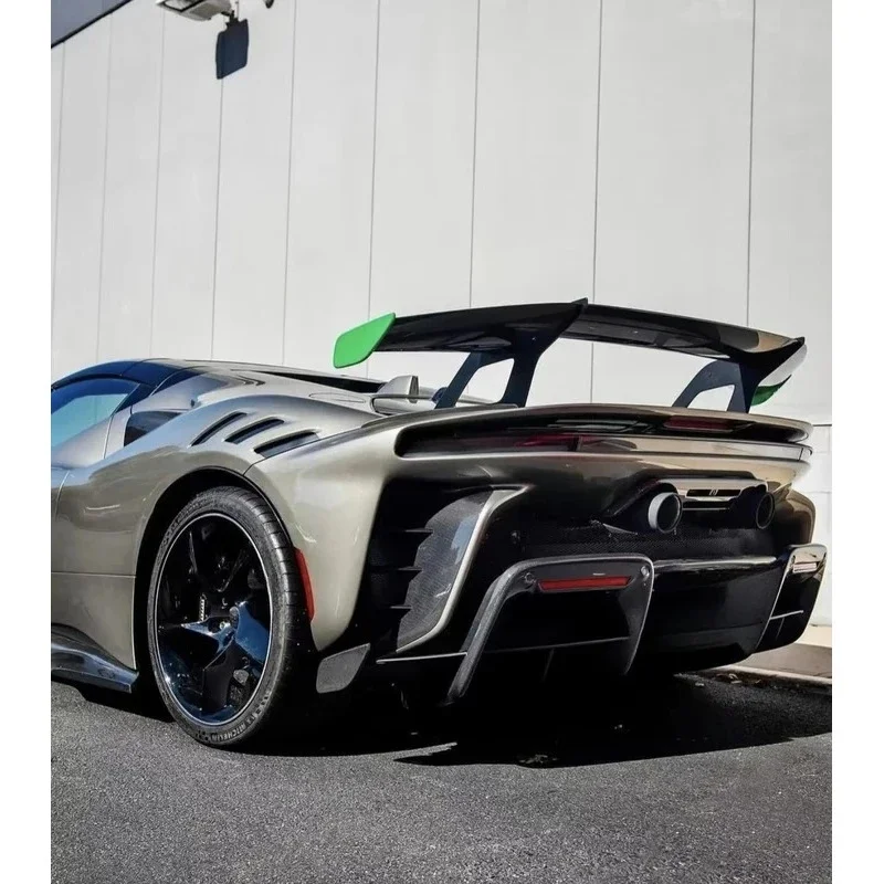 Premium 3K Twill Dry Carbon Fiber Rear Spoiler Wing Exterior Mod Part