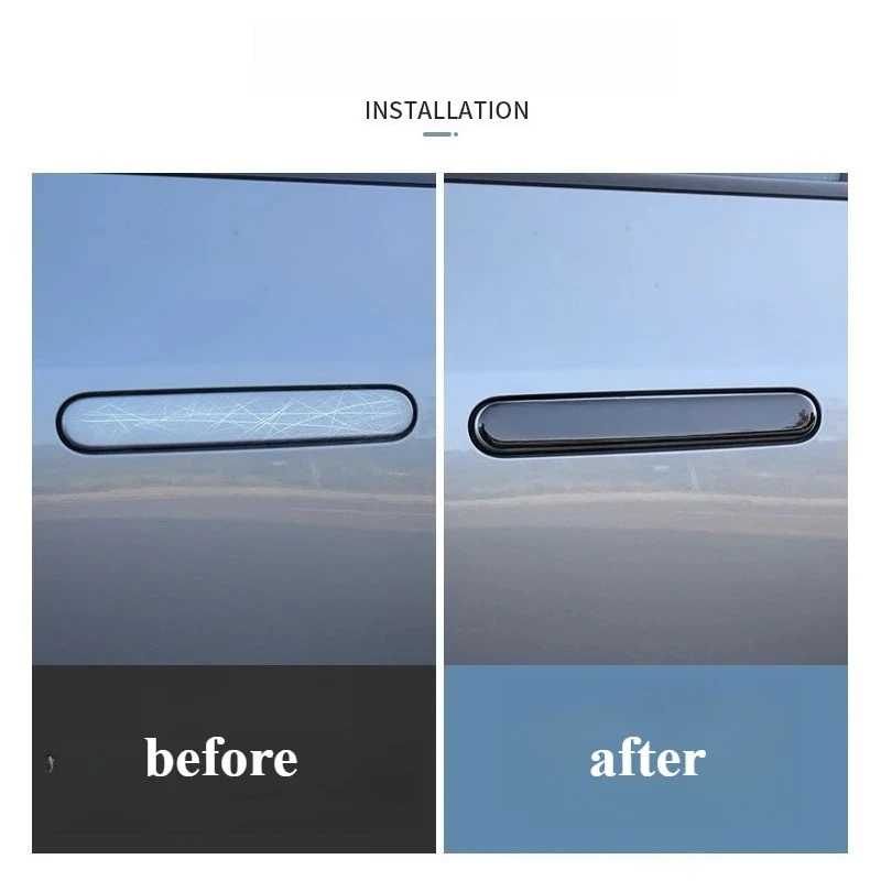 Handle Sticker Exterior Decoration For Changan DEEPAL S05 Carbon Fiber Door Handle Protective Sticker Auto Parts Car Accessories view 5