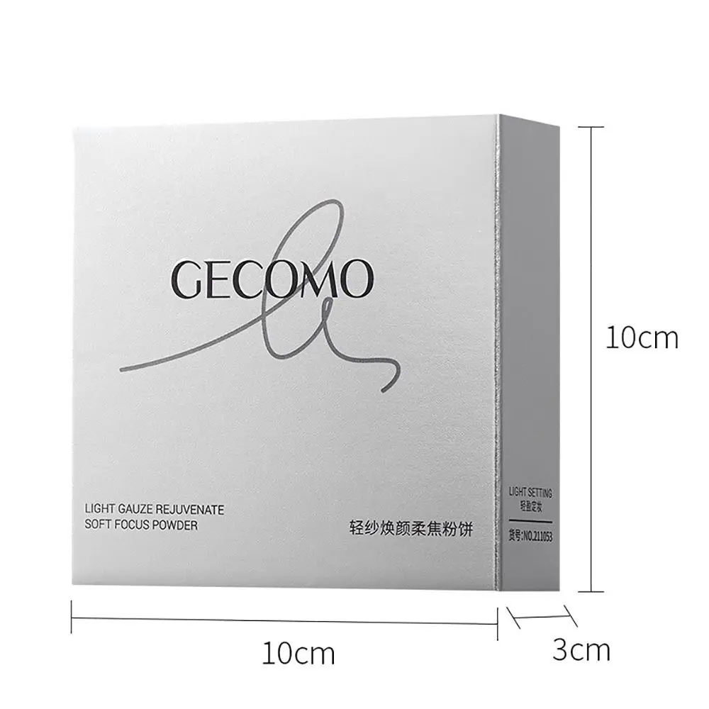 La polvere pressata opaca con messa a fuoco morbida copre le imperfezioni, resistente al sudore, impostazione del trucco, pancake, impermeabile, illumina la polvere