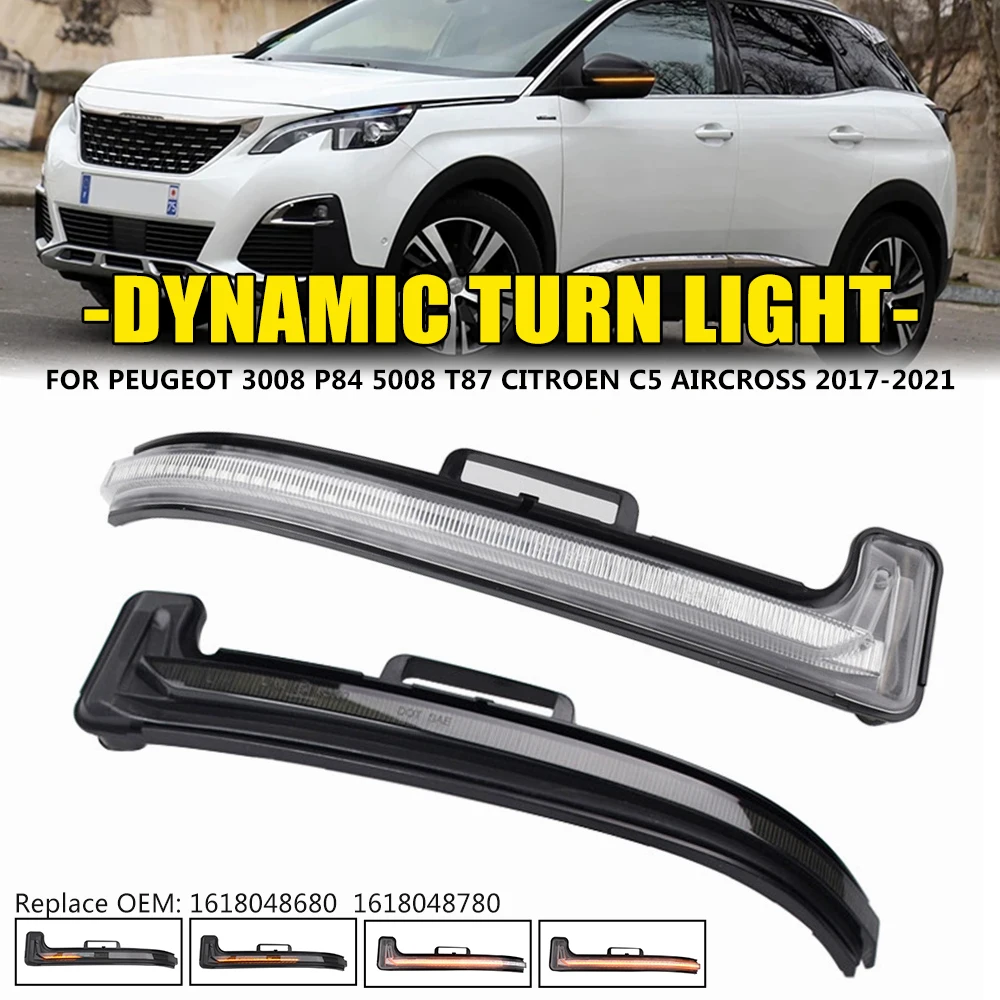 M!X ペンライト 2Pieces Sequential Flashing Lamp LED Dynamic Turn Signal Light For