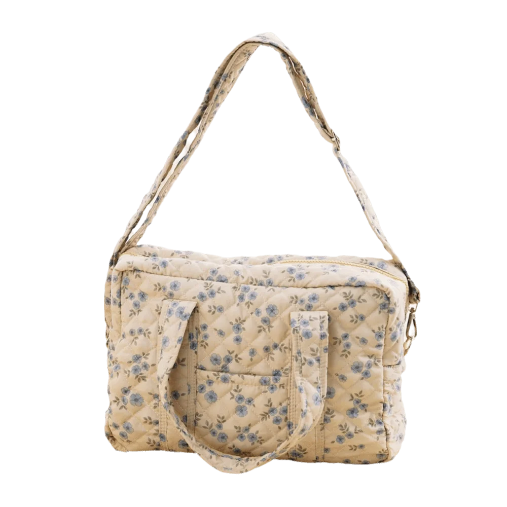 

Fashion Quilted Mummy Bag Polyester Fabric Multi-functional Nappy Changing Bag Soft Mummy Handbags Mom