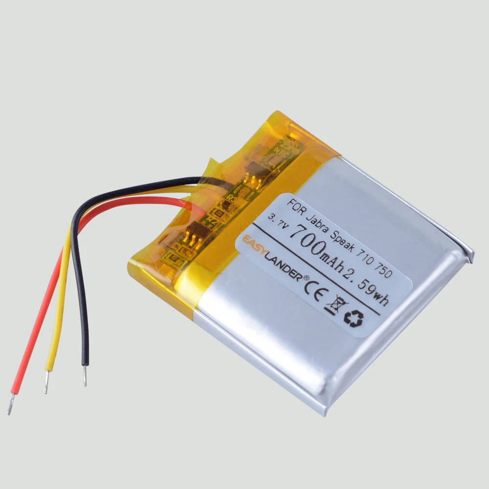 3.7V 700mAh Lithium-ion Polymer Rechargeable Battery FOR Jabra Speak 710 750 Bluetooth Speaker,AHB682828HPA