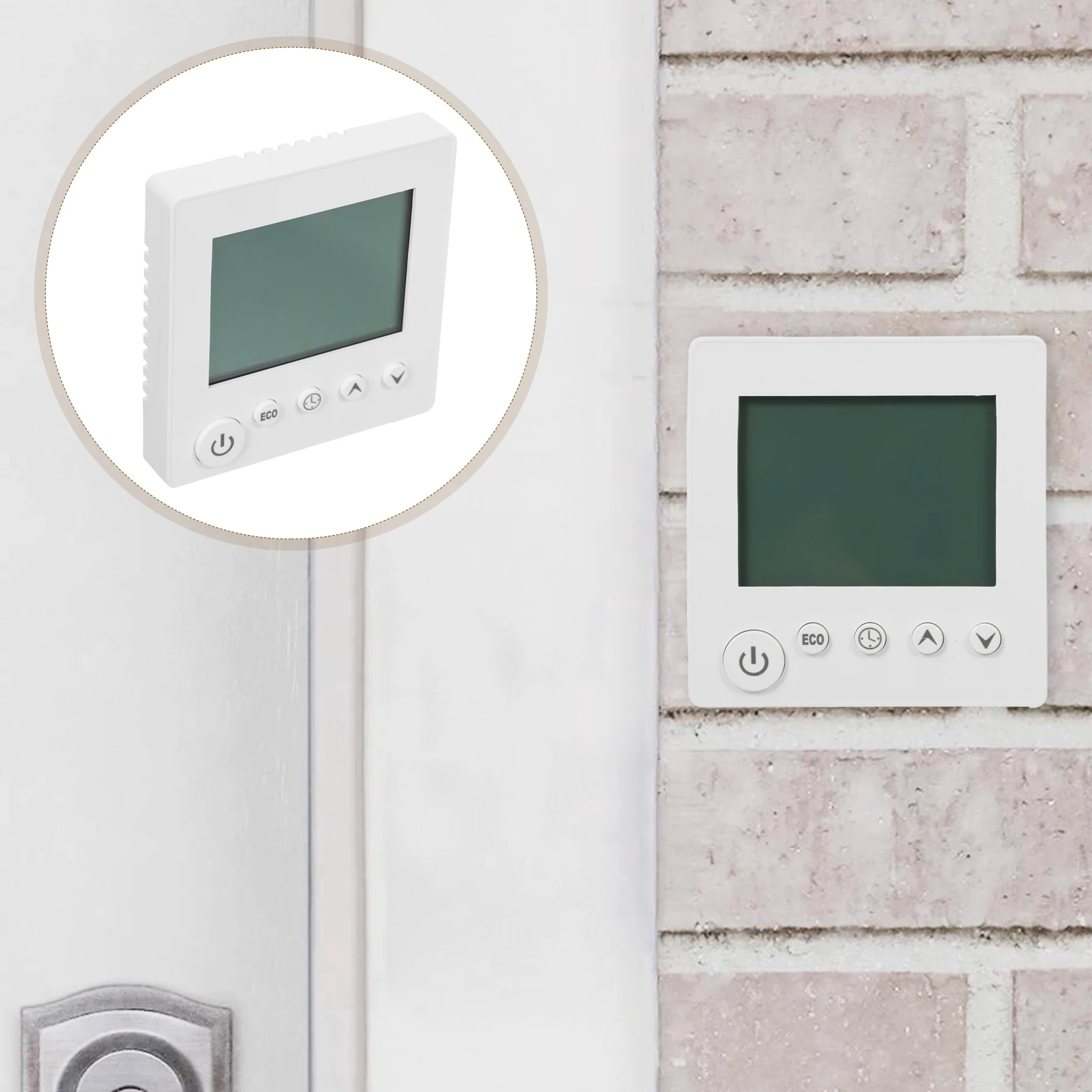 High Power Electric Floor Heating Thermostat Smart Timing LCD Screen Wall Mount Interlinking Digital Control System