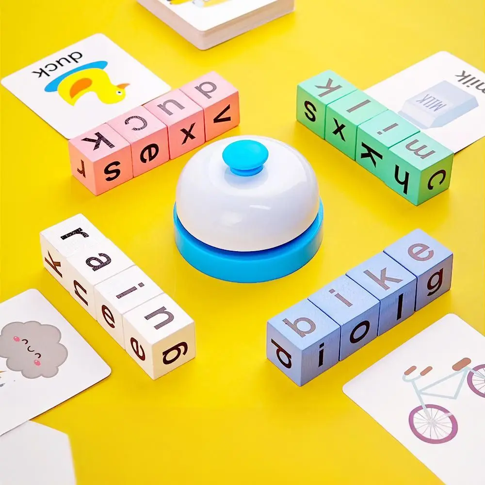

Puzzle To Teach English Letters Wooden Spell Word Toy Education Toys Wooden Teaching Aids Letters Block