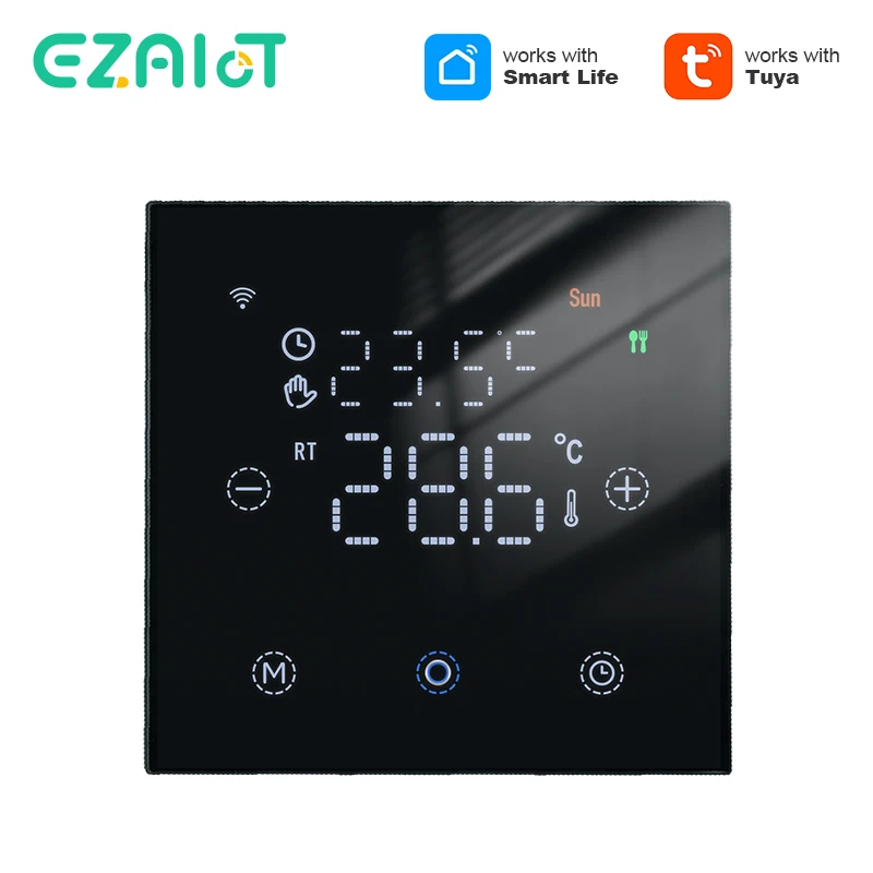 Tuya – Thermostat WiFi pour maison intelligente, chaudière à gaz/eau/chauffage électrique au sol, télécommande de température, vie intelligente, Alexa Google