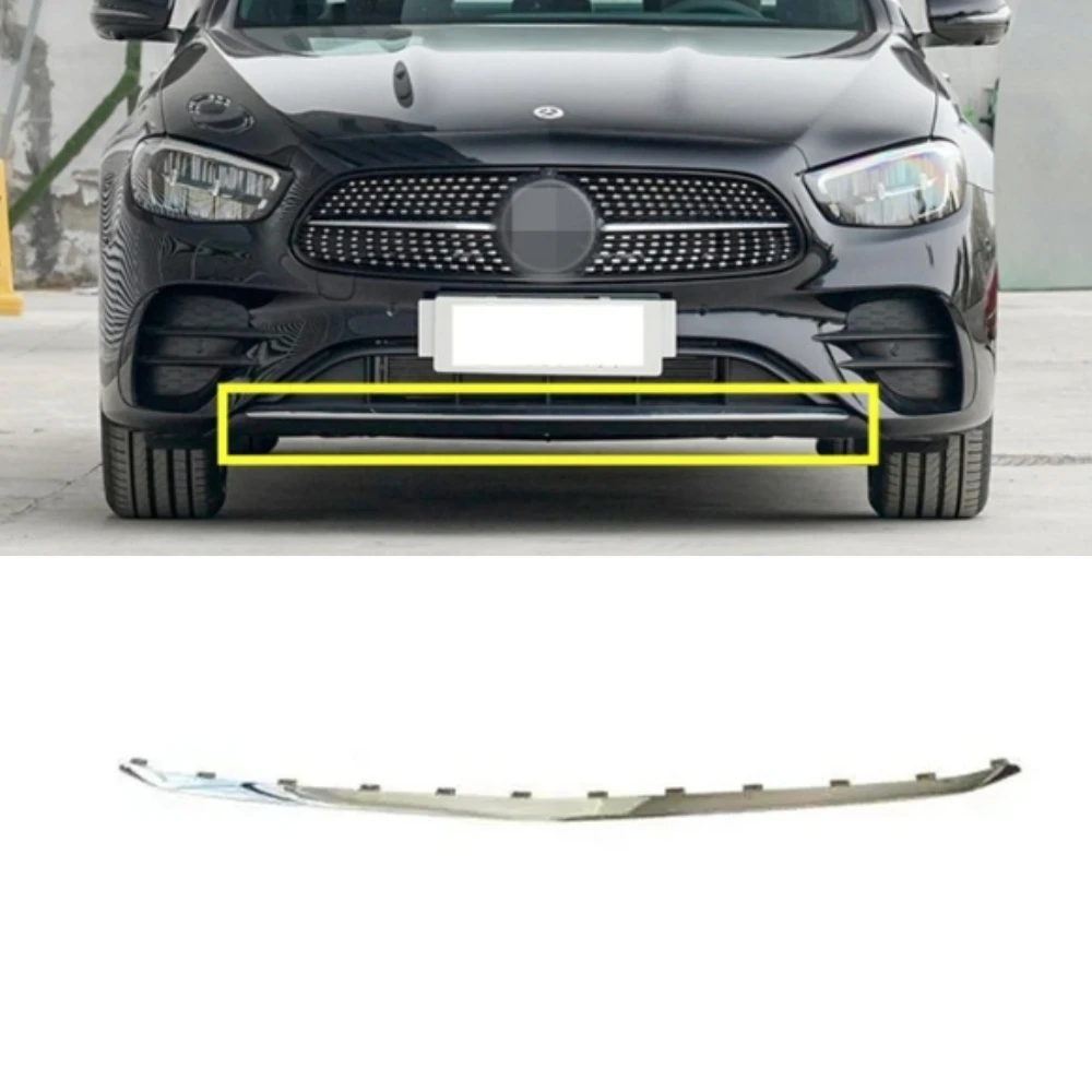 

Chrome Front Bumper Middle Molding Trim A2138850305 For Mercedes W213 C238 E-Class 2021-2023