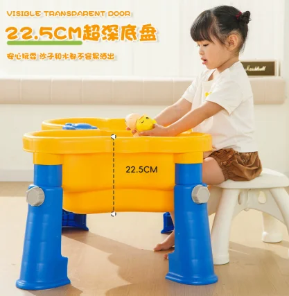 Toys Kids Sand Water Table - Multifunctional Water Play Fishing Game Table