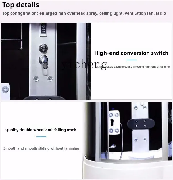 

LX Integrated Shower Room Bathroom Shower Integrated Household Glass Door