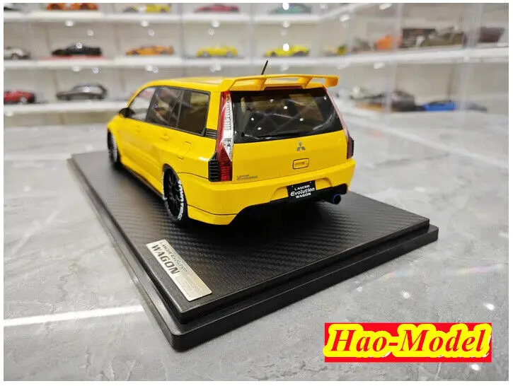 IG 1/18 para EVO Mitsubishi Lancer Evolution, modelo de resina, adornos fundidos a presión, juguetes para niños, regalos de cumpleaños, exhibición de colección de pasatiempo