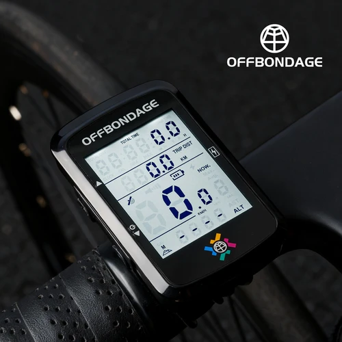 OFFBONDAGE-ordenador GPS para bicicleta, odómetro de ciclismo de 2,6 pulgadas, velocímetro inalámbrico, cronómetro Digital impermeable para bicicleta, GPS para ciclismo