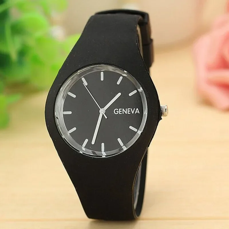 

Fashion Classic Silicone Women Watch Simple Style Wrist Watch Silicone Rubber Casual Dress Girl Reloj Mujer Clock Relojes 손목시계