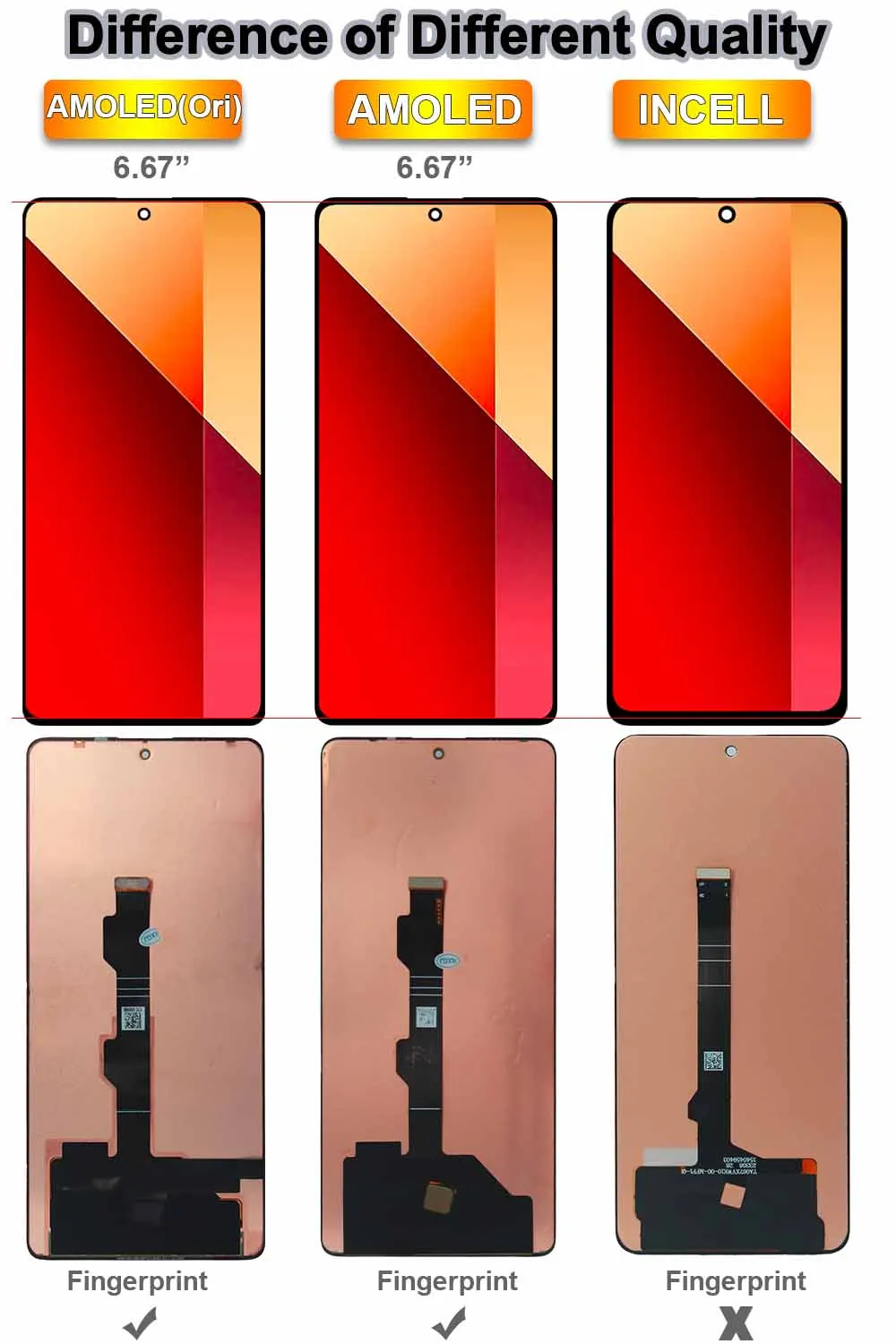 Super AMOLED LCD for Redmi Note 13 Pro 4G LCD Display Touch Screen Replacement for Redmi Note 13 Pro 23117RA68G LCD