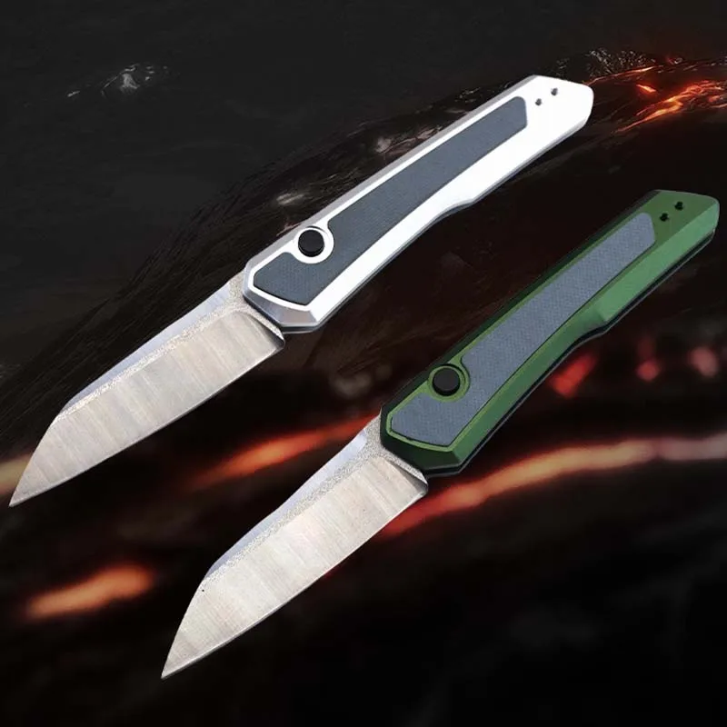 Coltello pieghevole, manico in materiale D2 in lega di alluminio, coltello da sopravvivenza per esterni portatile e alla moda, coltello portatile per esterni