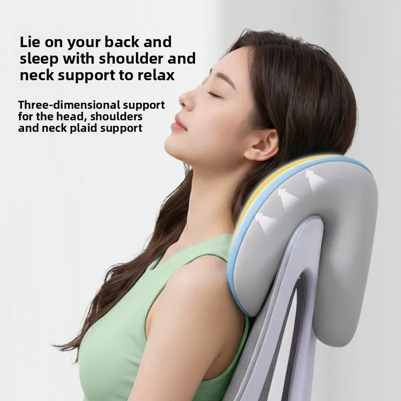 Memory Foam Nap Pillow, Desk Sleeping Headrest, Portable Lunch Break Cushion for Office Workers & Students Classroom Rest