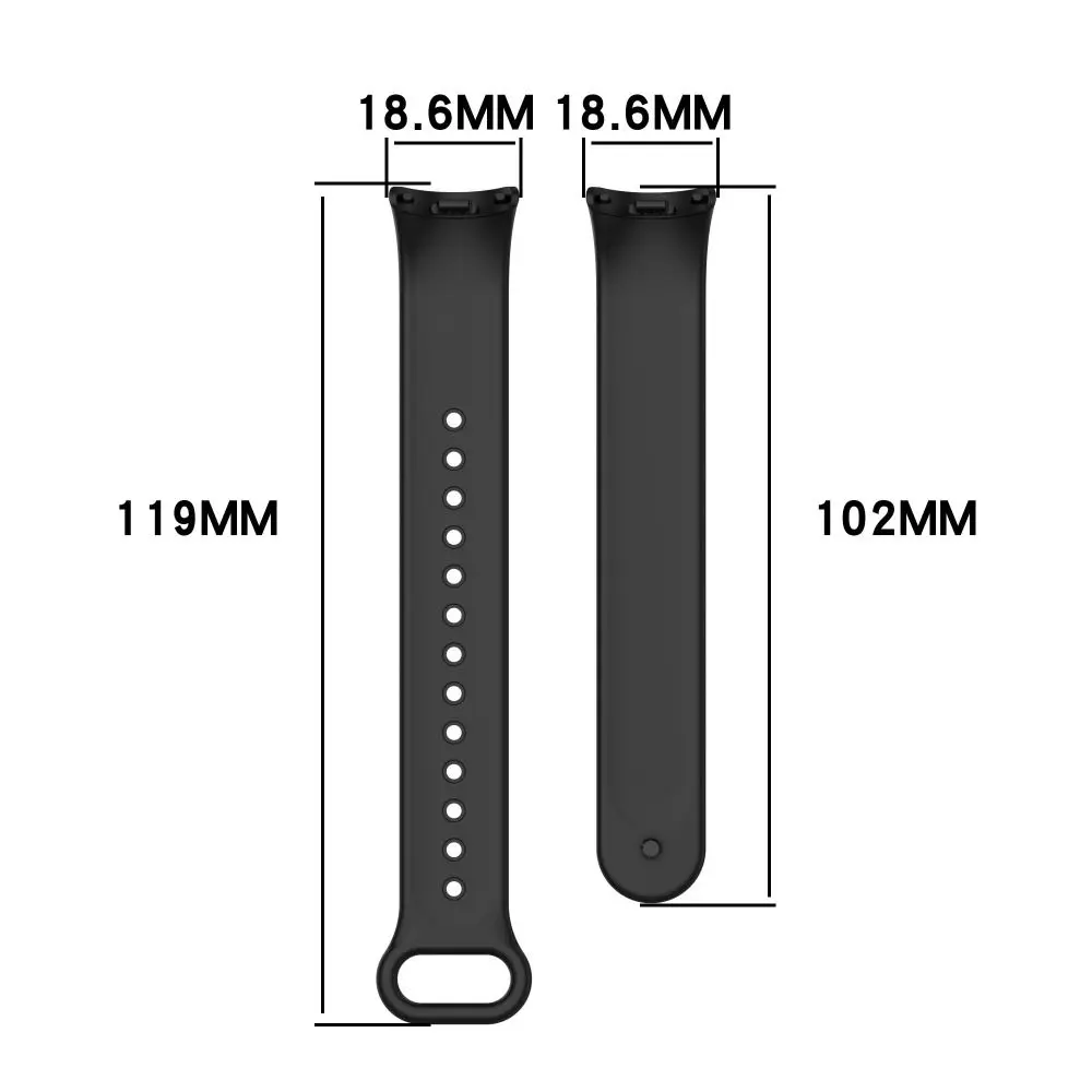 Silicone Strap For Xiaomi Mi Band 8 Bracelet Sport Watch Replacement Wristband For MiBand 8 Smart Watch Wrist Belt Correa