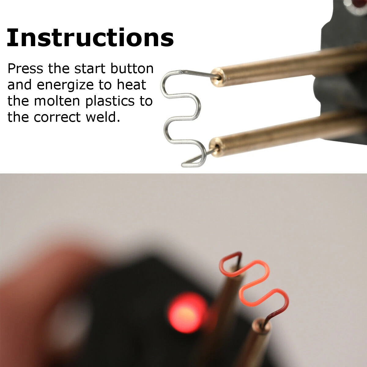 Plastic Welding Machine Car Bumper Repair Welding Tool Ergonomic Hot Stapler Machine Soldering for Plastic Staple Machine Garage